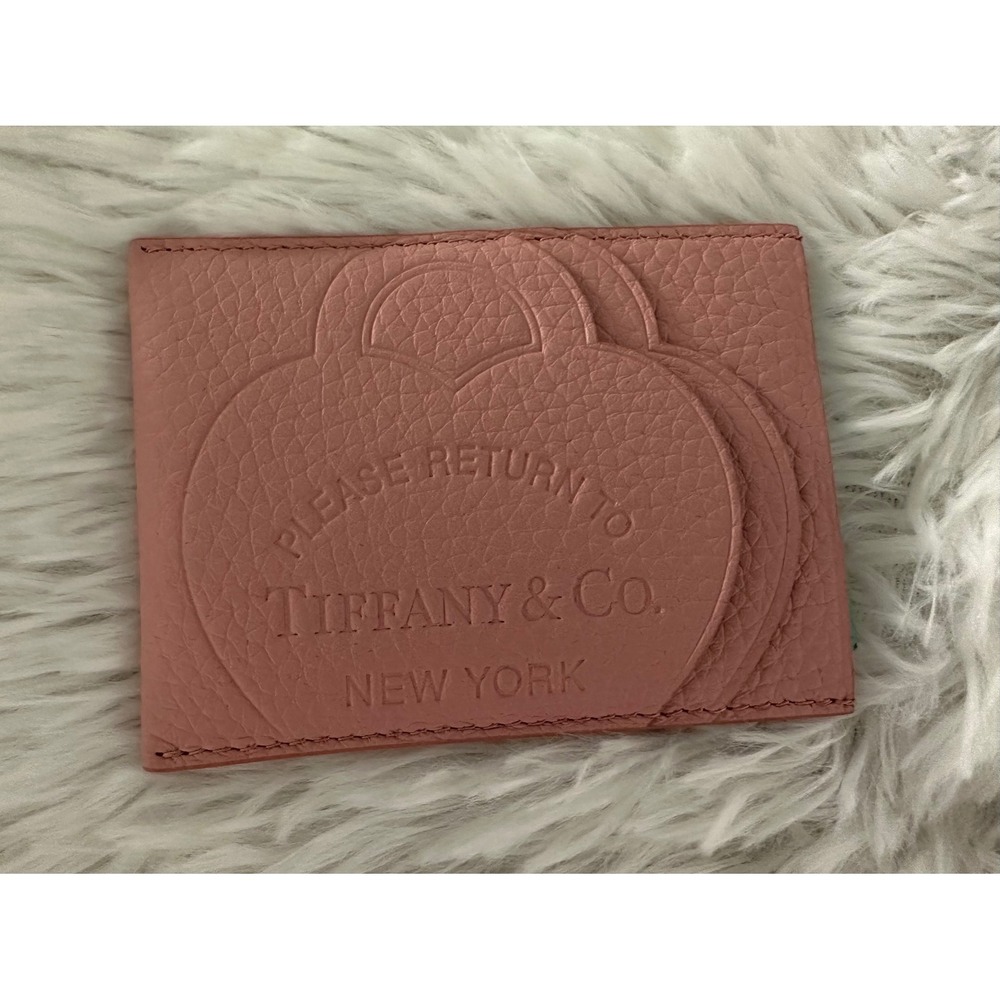 Tiffany &‎ Co. Return to Tiffany RTT Pink Leather Card Case Wallet New
